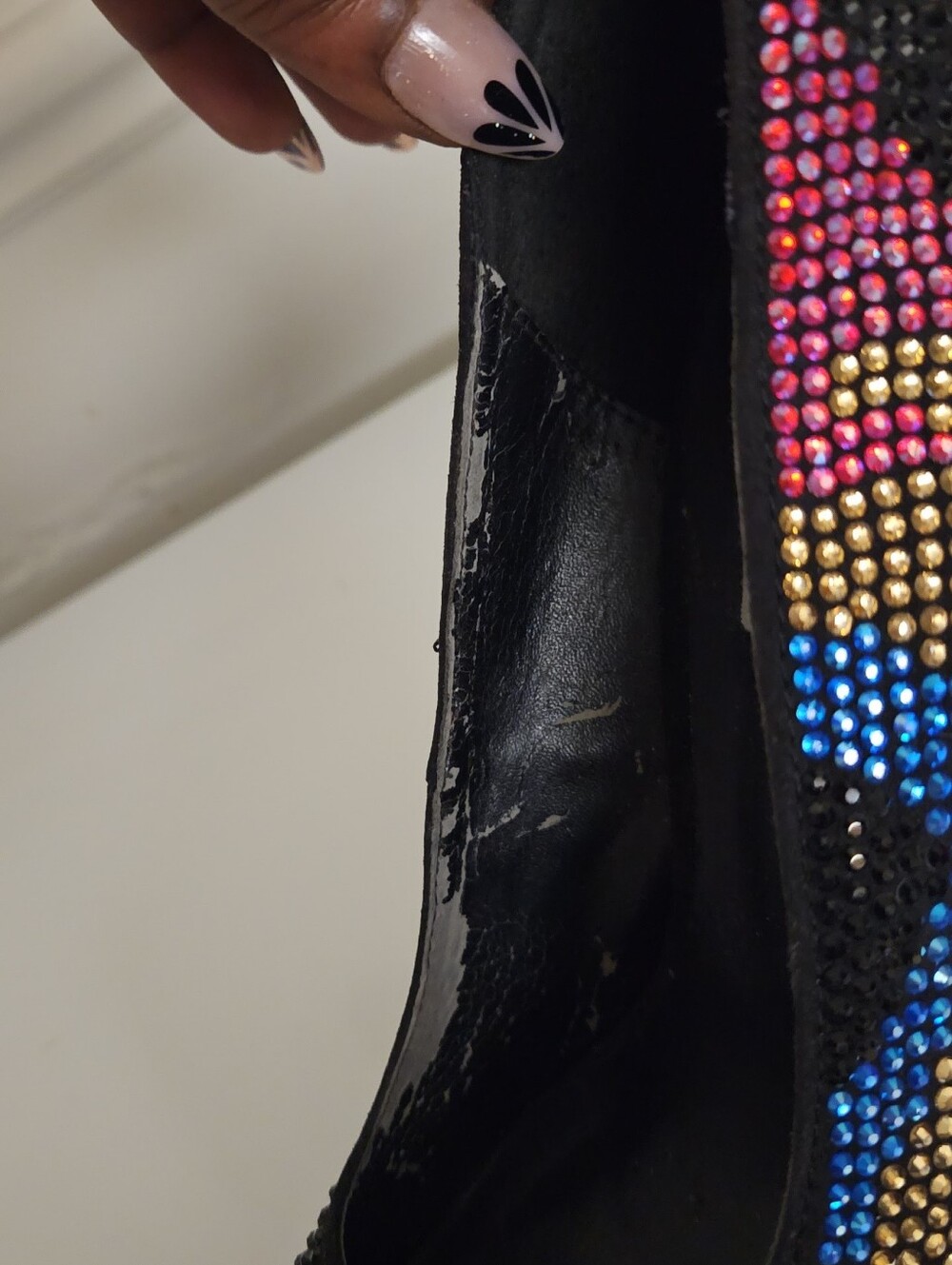 Steve Madden  Multicolor Blue Pink  Crystal Platform Stiletto Pumps - Women - Picture 5 of 8
